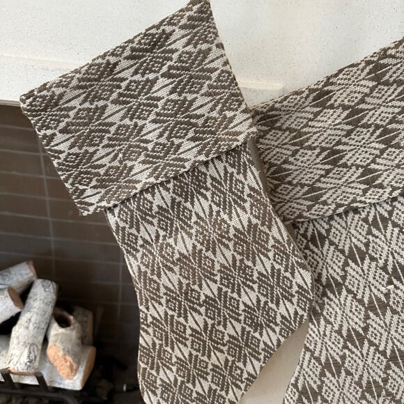 Pair of Amber Interiors Vintage Christmas Stockings - Picture 2 of 4